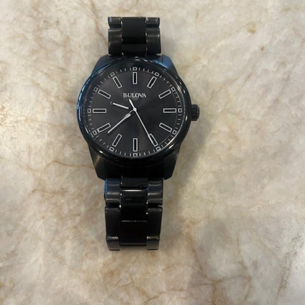 BULOVA Men's Watch - Stainless Steel Black
